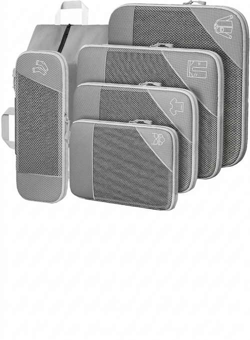 Set de 5 Bolsas Organizadoras de Compresión para Maleta